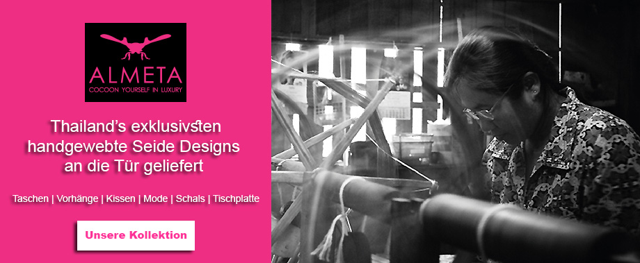 Thailands exklusivsten handgewebte Seide Designs